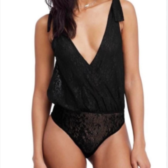 Free People Black Lace Bodysuit - Picture 5 of 11